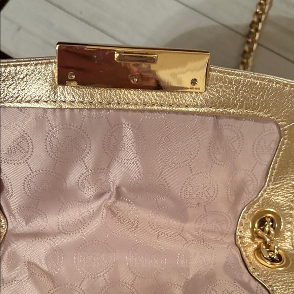 Michael Kors Metallic Gold Mini Bag - Picture 16 of 16